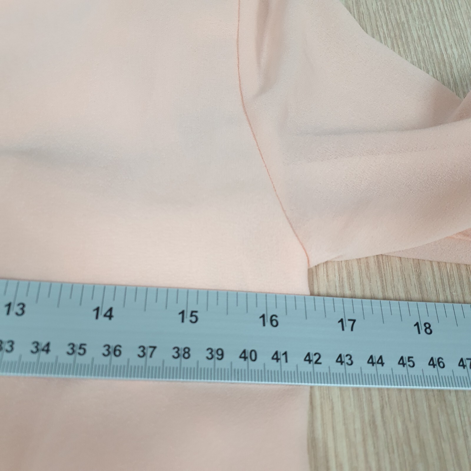 Zara Ruched Tunic Dress Women's XS Peach Knee Length Midi Casual Round Neck thumbnail 12