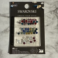 Swarovski Xirius 60 Pc Hotfix Mix Crystals Made In Austria