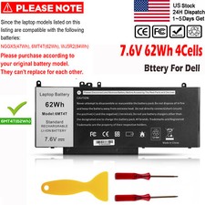   62Wh Battery For Dell Latitude E5470 E5570 Precision 3510 15.6''6MT4T 7V69Y NEW