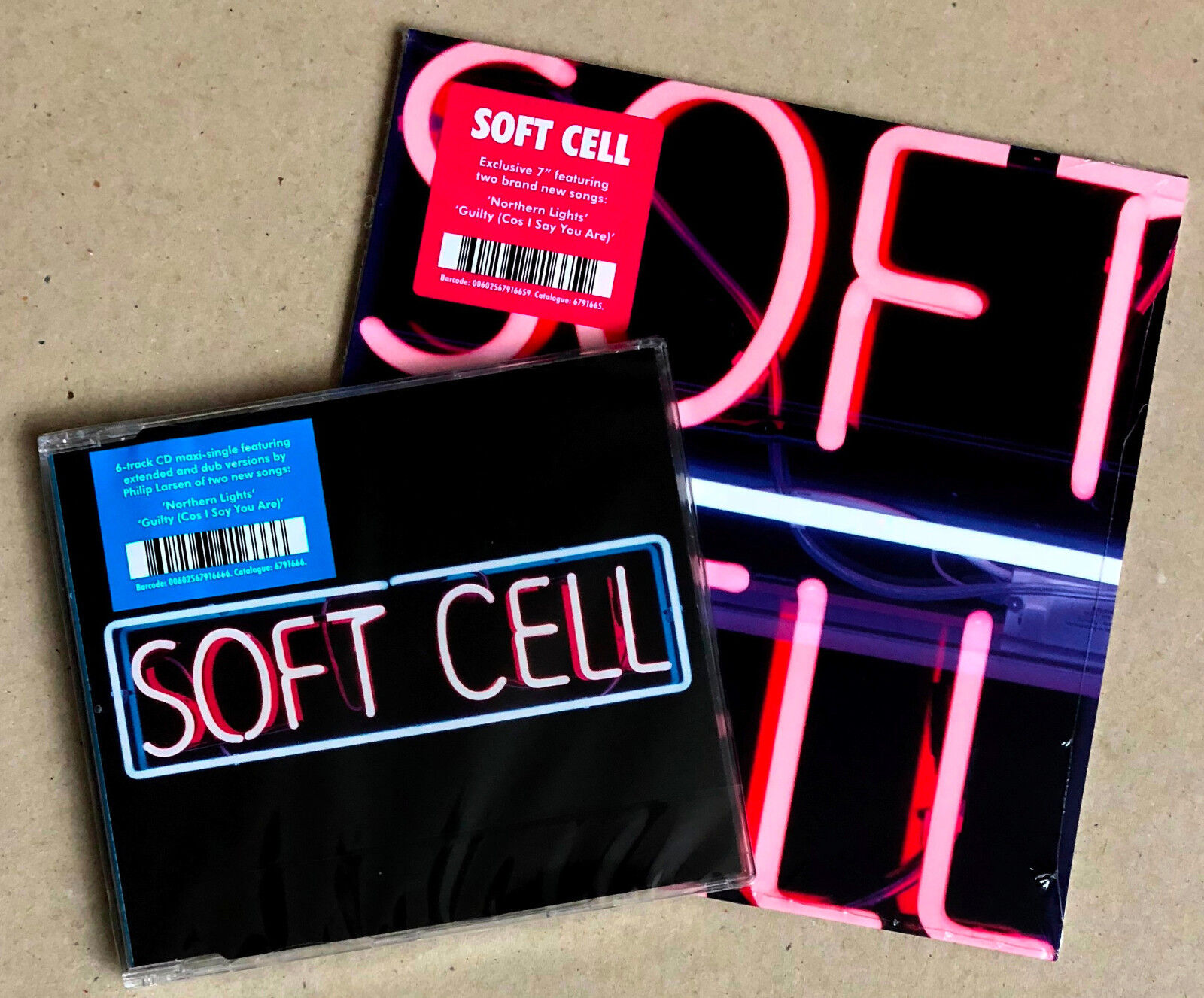 SOFT CELL * NORTHERN LIGHTS / GUILTY * LIMITED EDITION 7" & CD SET * MARC ALMOND