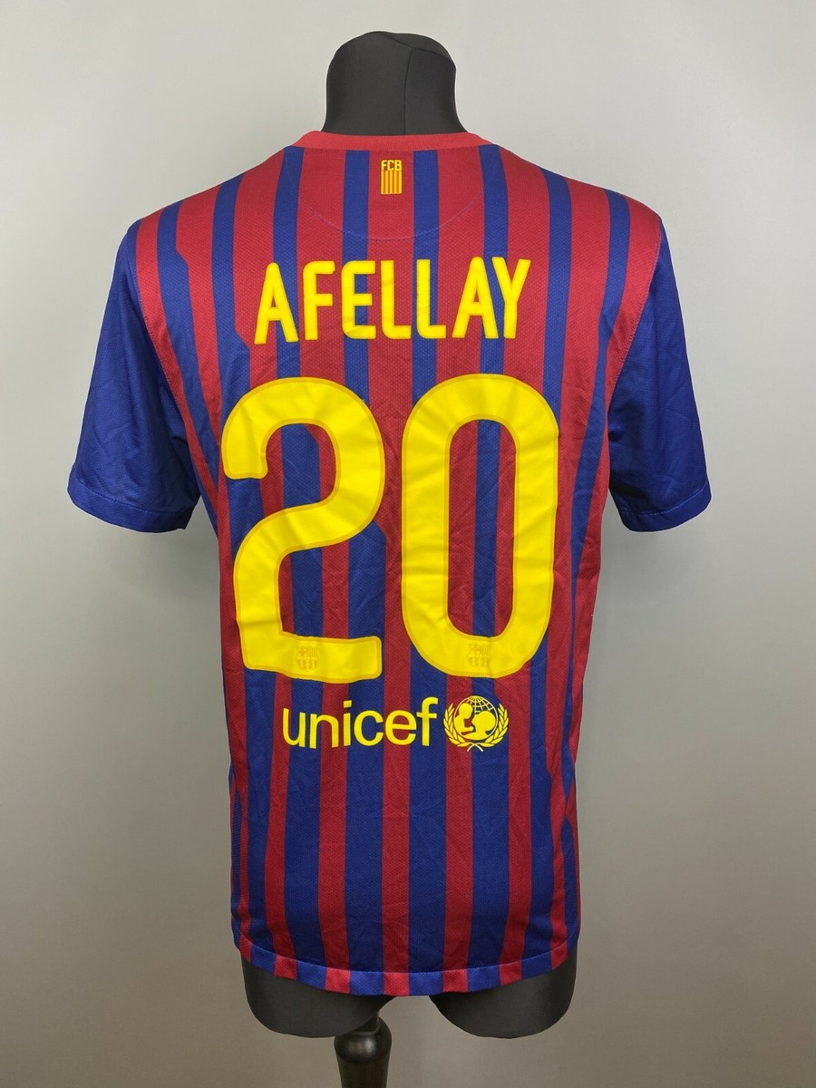 BARCELONA 2011 2012 AFELLAY HOME SHIRT SOCCER FOOTBALL JERSEY NIKE