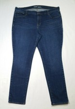 Old Navy Women Size 18 Blue Skinny Jeans Original Mid Rise Dark Wash Stretch