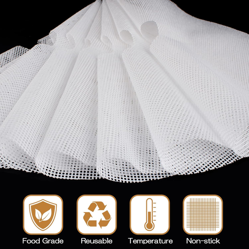 8 Pack round Silicone Dehydrator Sheets Premium Non Stick Silicone Mesh For - Picture 2 of 12