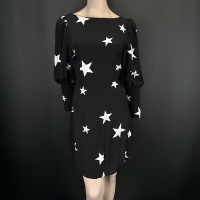 Nobody's Child Amelia Star Minikleid schwarz weiß tailliert Boho Party Anlass