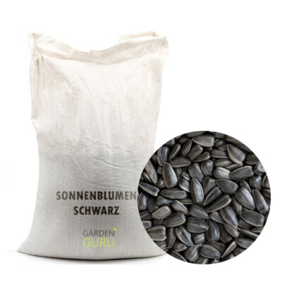 Schwarze Sonnenblumenkerne 25 kg Vogelfutter Ernte 2025 Ganzjahresvogelfutter
