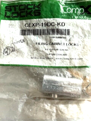 Serrure De Classeur CompX CEXP-19DC-KD - Neuve Avec Vis De Fixation
