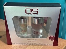VINTAGE OS OLD SPICE SIGNATURE AFTER SHAVE SPLASH GIFT SET 1-.5 OZ  1-1.7 OZ