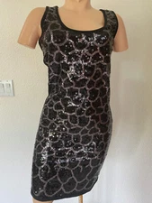 ESTI COUTURE BLACK AND SILVER SEQUIN DRESS NEW WITH TAGS