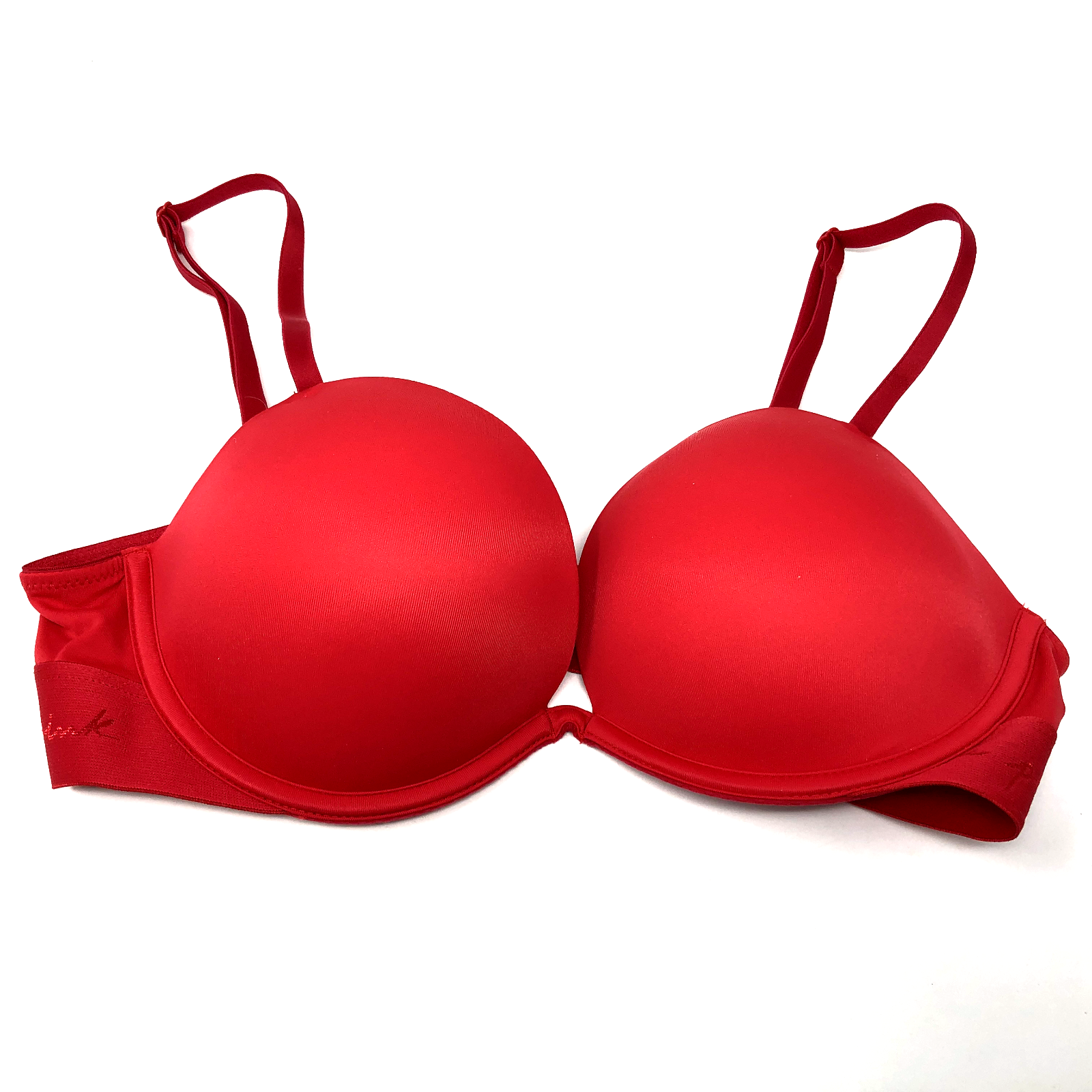 NWT Victoria’s Secret PINK Wear Everywhere Super PushUp Red Pepper Bra