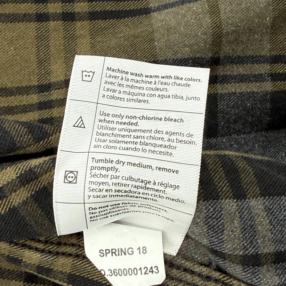 Carhartt Flannel Shirt Vest Sleeveless Plaid Workwear Slim Fit M Trucker Gray - Image 4 of 4