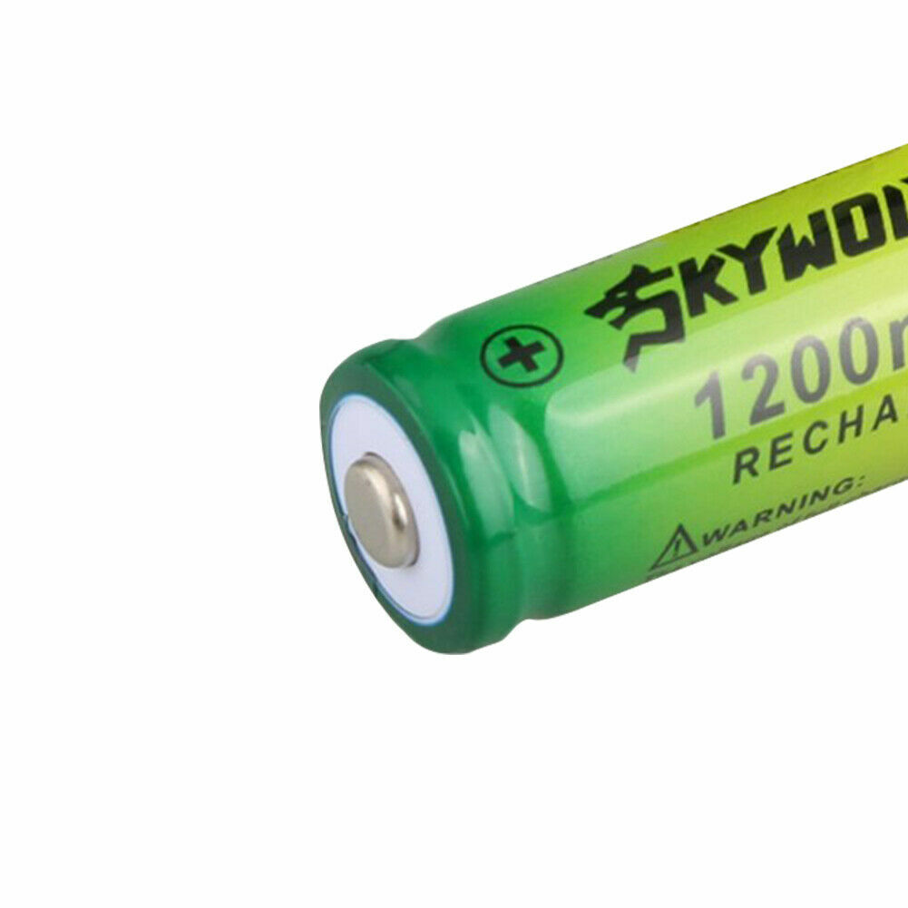 4pcs SkyWolfEye 14500 Battery 3.7V Li-ion Rechargeable Batteries For Flashlight 