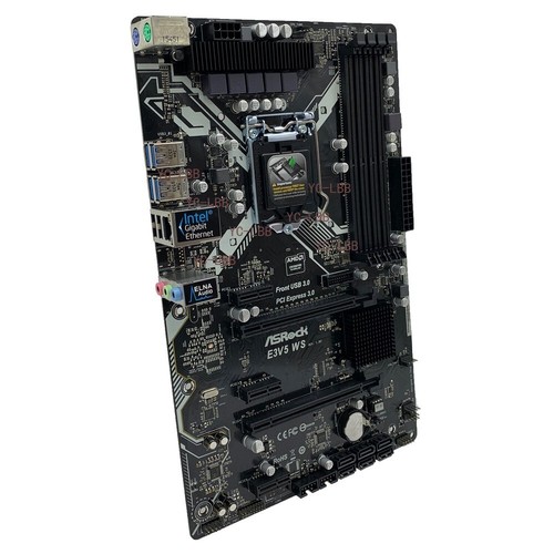 Carte mère ASRock LGA1151 E3V5 WS Intel C232 DDR4 pour 6/7ème Intel Core i7/i5/i3 - Photo 2/6