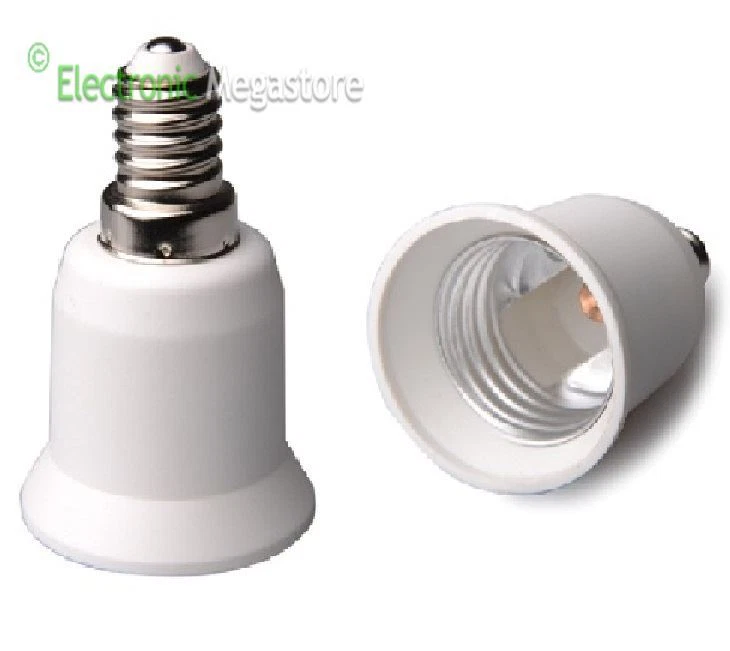FLA ADATTATORE CONVERTITORE RIDUZIONE LAMPADE DA E14 A E27 PORTALAMPADE PORTA LAMPAD