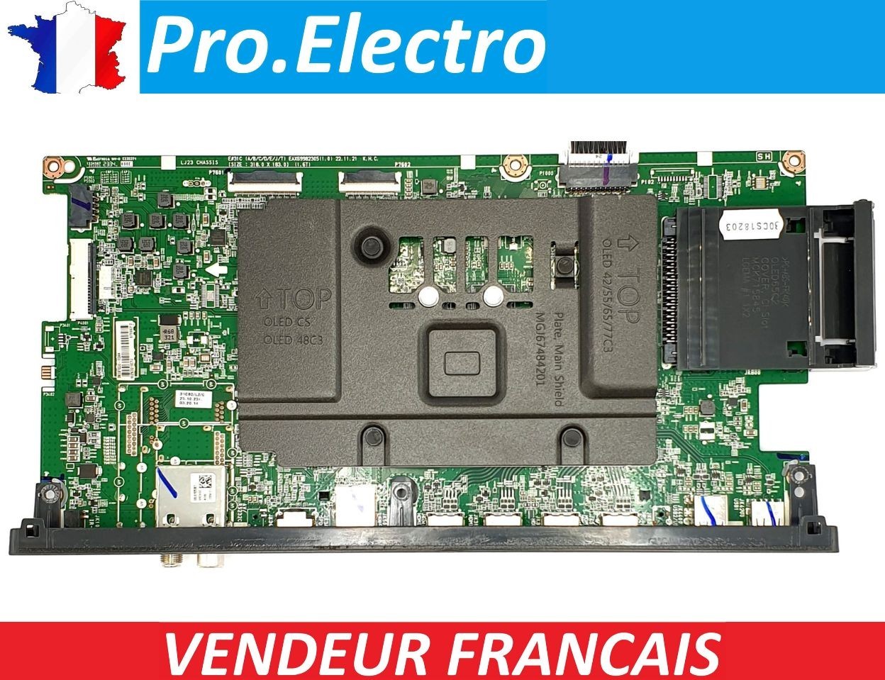 Réparer écran noir TV LG OLED65C35LA carte mère EAX69982305(1.0)