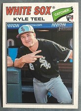 2026 Topps Heritage Kyle Teel #182 Image Variation RC White Sox