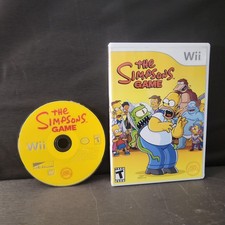 The Simpsons Game Nintendo Wii Game T Teen EA Electronic Arts 2007 NTSC-U/C