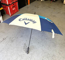 Callaway Lightweight Golf Umbrella Blue White Light Blue Canopy