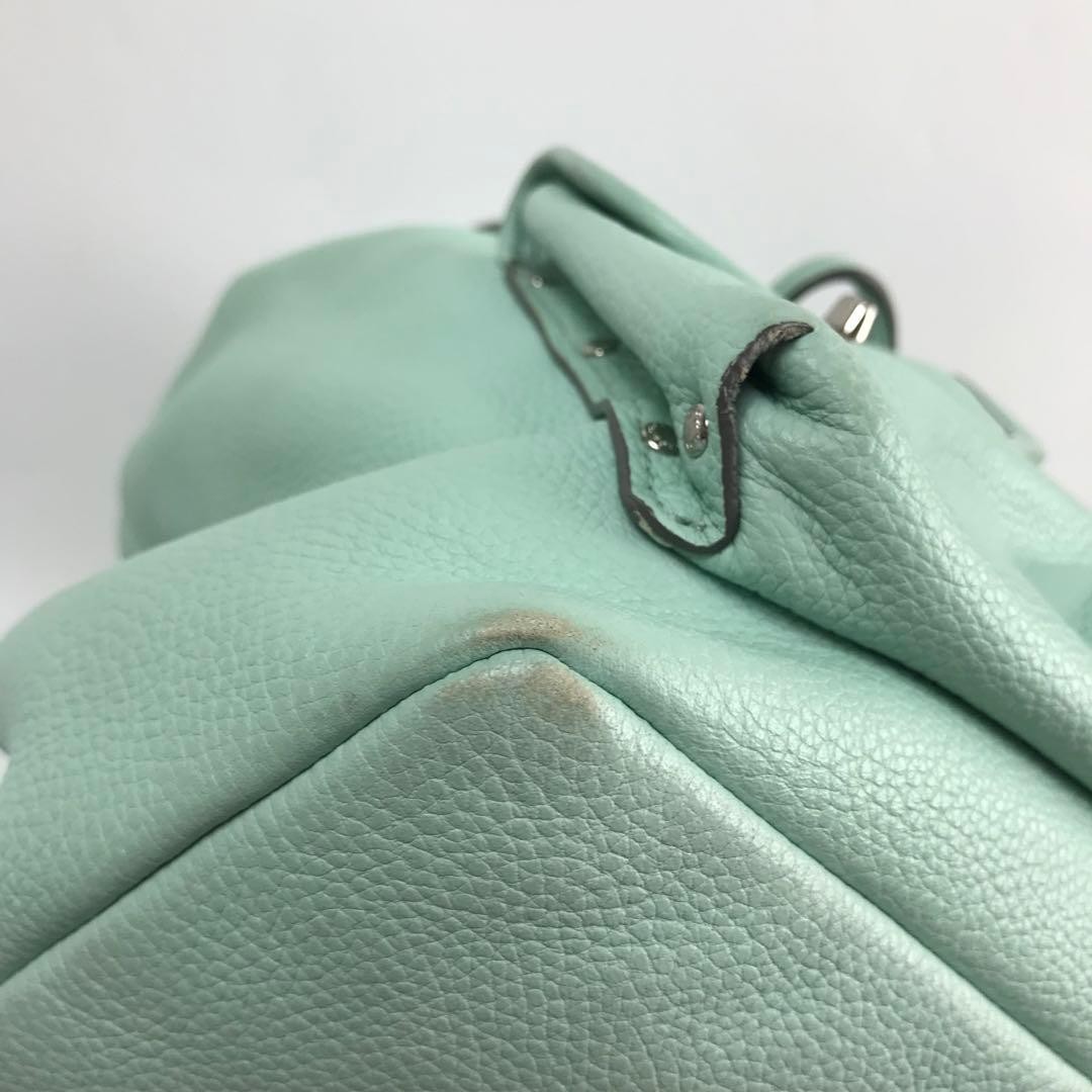 COACH Backpack Mint Green Leather 37582 Japan A-251215-14 thumbnail 9