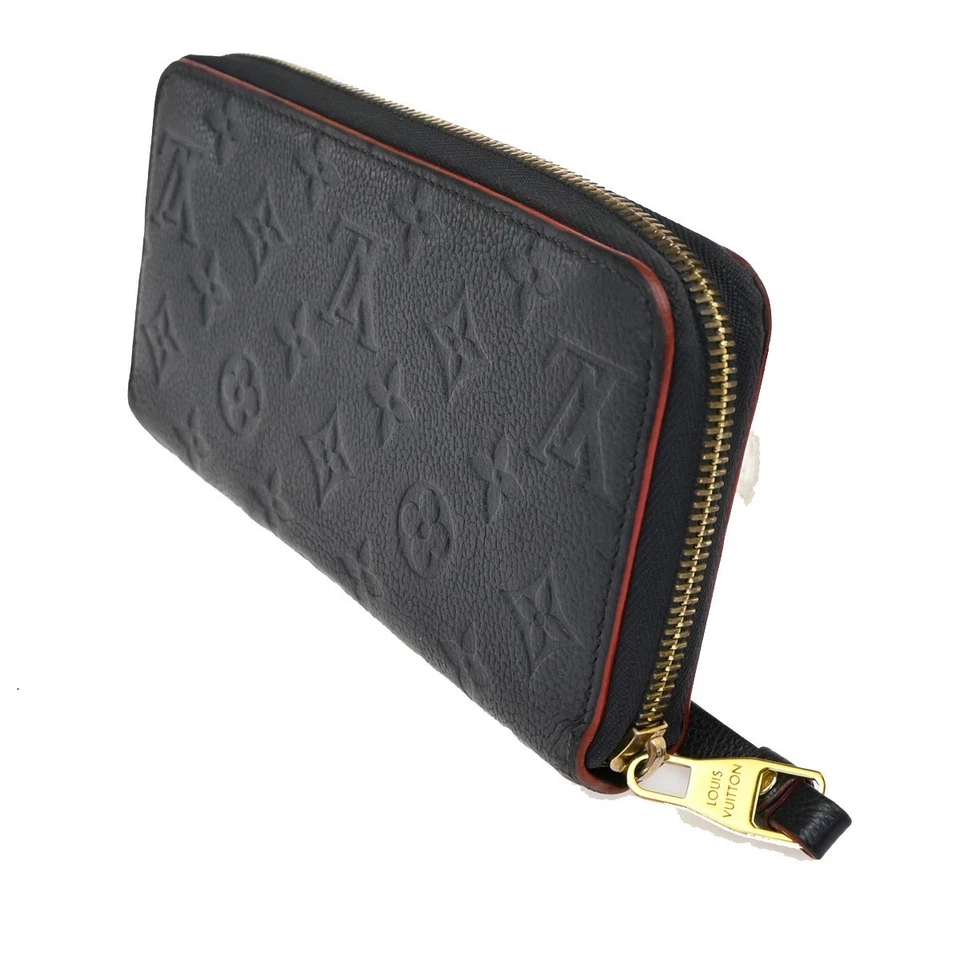LOUIS VUITTON Portafoglio Lungo Zippy Monogram Empreinte Pelle Blu M62121 34TA294 - Immagine 4 di 4