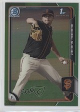 2015 Bowman Draft Chrome Green Refractor 36/99 Andrew Suarez #170 sh7