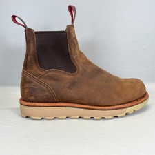 Botas de trabajo Chelsea Red Wing 1220 para hombre talla 10 zapatos informales de cuero marrón