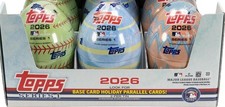 2026 Topps Baseball Series 1 Easter Egg 59 Card Retail TINS Holiday Variations