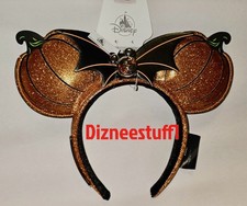 NEW 2026 Disney DVC Halloween Shimmer Pumpkin Vacation Club Minnie Ears Headband