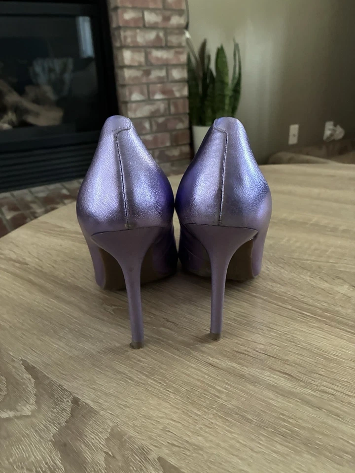 Guess Cierra Metallic Light Purple Pumps Size 9 - Image 3 of 4