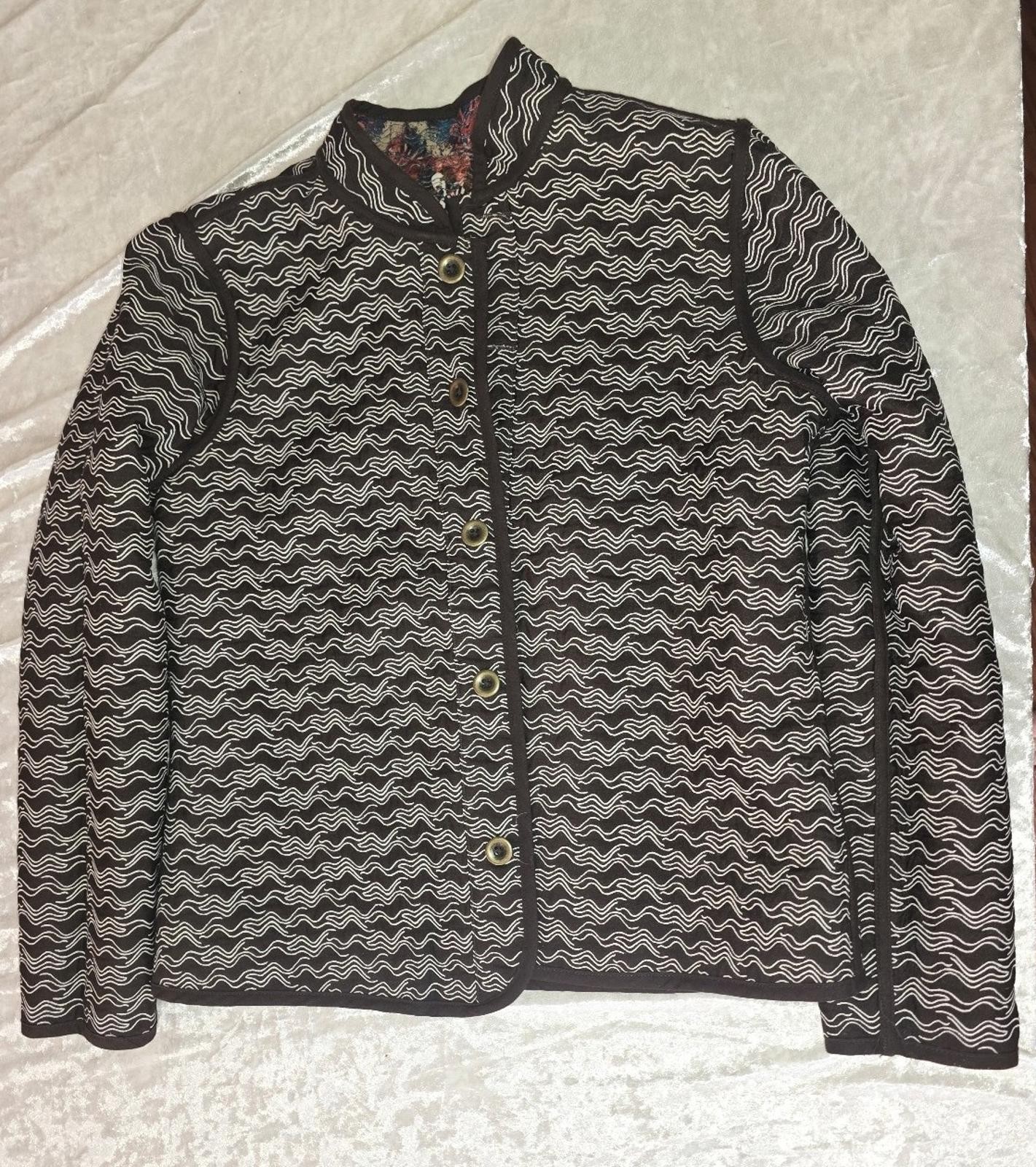 Abstract Pattern Reversible Blazer Size Medium - image 2