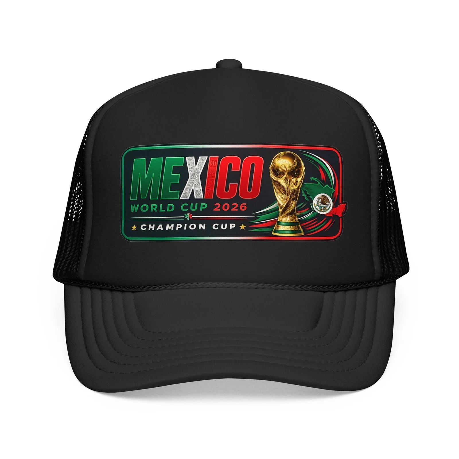 Mexico World Cup 2026 Champion Cup Trucker Hat | Soccer Foam Cap