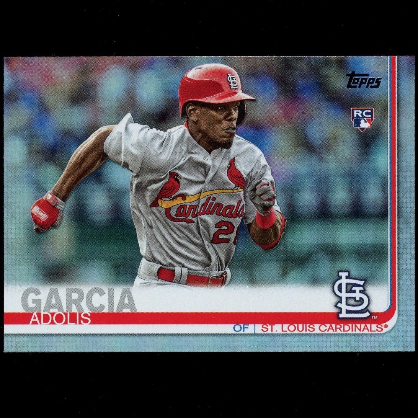 2019 Topps Series 1 #227 Adolis Garcia Rookie RC Rainbow Foil Parallel SP