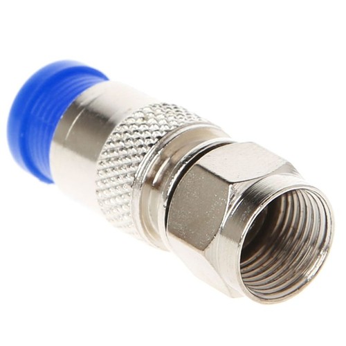 10Pcs RG6 RG59 F Compression Connectors Coaxial Coax Cable Fitting Tools O-Ring - Picture 3 of 8