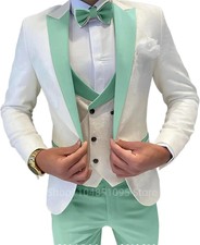  Jacket  Vest Pants  Business Mens Suit 3piece Groom Wedding Dress Suit
