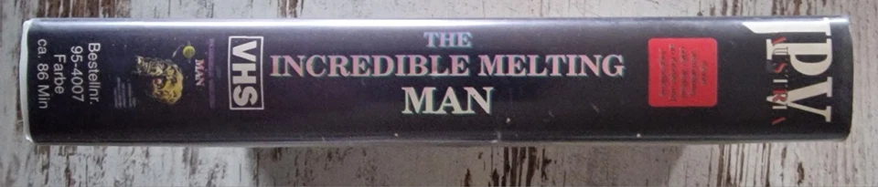 The Incredible Melting Man - VHS Video von JPV Austria - Grünes VHS Tape - Bild 3 von 4