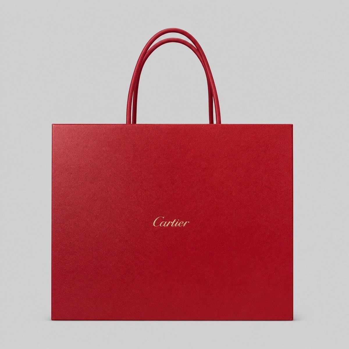 Cartier 赤 ショッピングバッグ 複数セット Cartier Red Textured Paper Shopping Bag Gold Logo Luxury Boutique