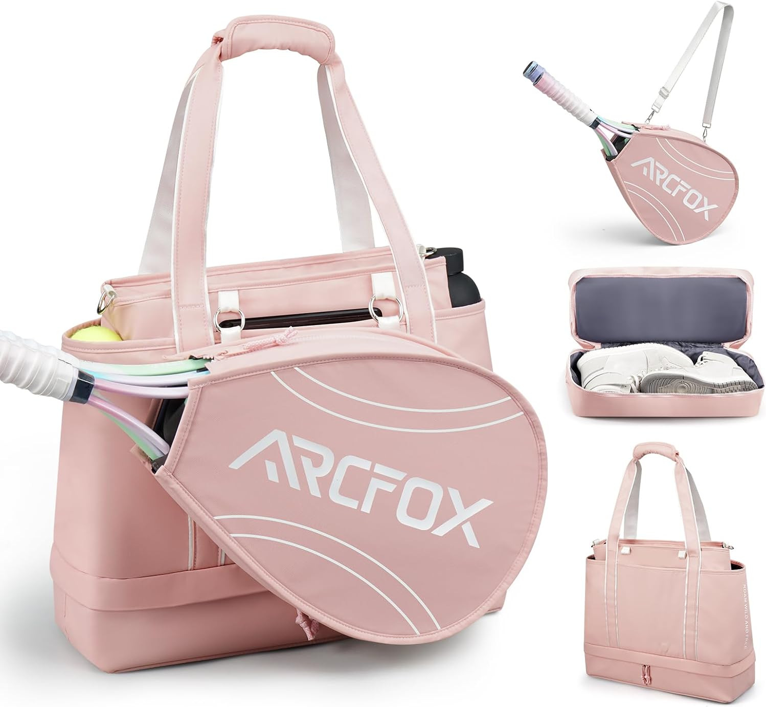 Tennis Racket Bag 2-in-1 Large Capacity Tennis Racket Backpa