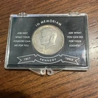 1964 Kennedy Half Dollar Silver In Memoriam Coin with Display Case