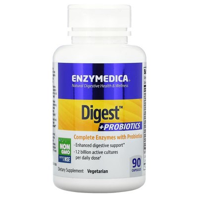 2 X Enzymedica, Digest + Probiotics, 90 Capsules