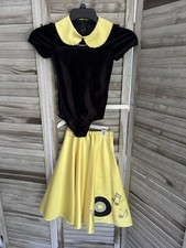 50s Poodle Skirt Theatrical Costume Swing Set for Halloween Girls, Size 7/8