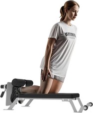 Nordic Curl Machine Adjustable Hamstring Curl Bench Equipment w/ Wheel Home Gym