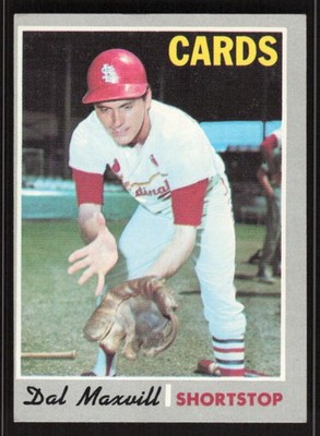 1970 TOPPS DAL MAXVILL 503 VG BASEBALL ST. LOUIS CARDINALS