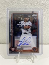 2025 Topps Chrome Pedro Leon Auto RC #RA-PL Autograph Rookie Card Houston Astros