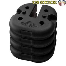 Set 4 Piastre Pesi a Baldacchino Resistenti 6lb Stabilità e Sicurezza Esterno Nuove