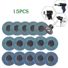 15x 40/60/80Grit 2inch Mini Grinding Wheel Flap Sanding Disc Metal Rust Remover 8.30 per disc