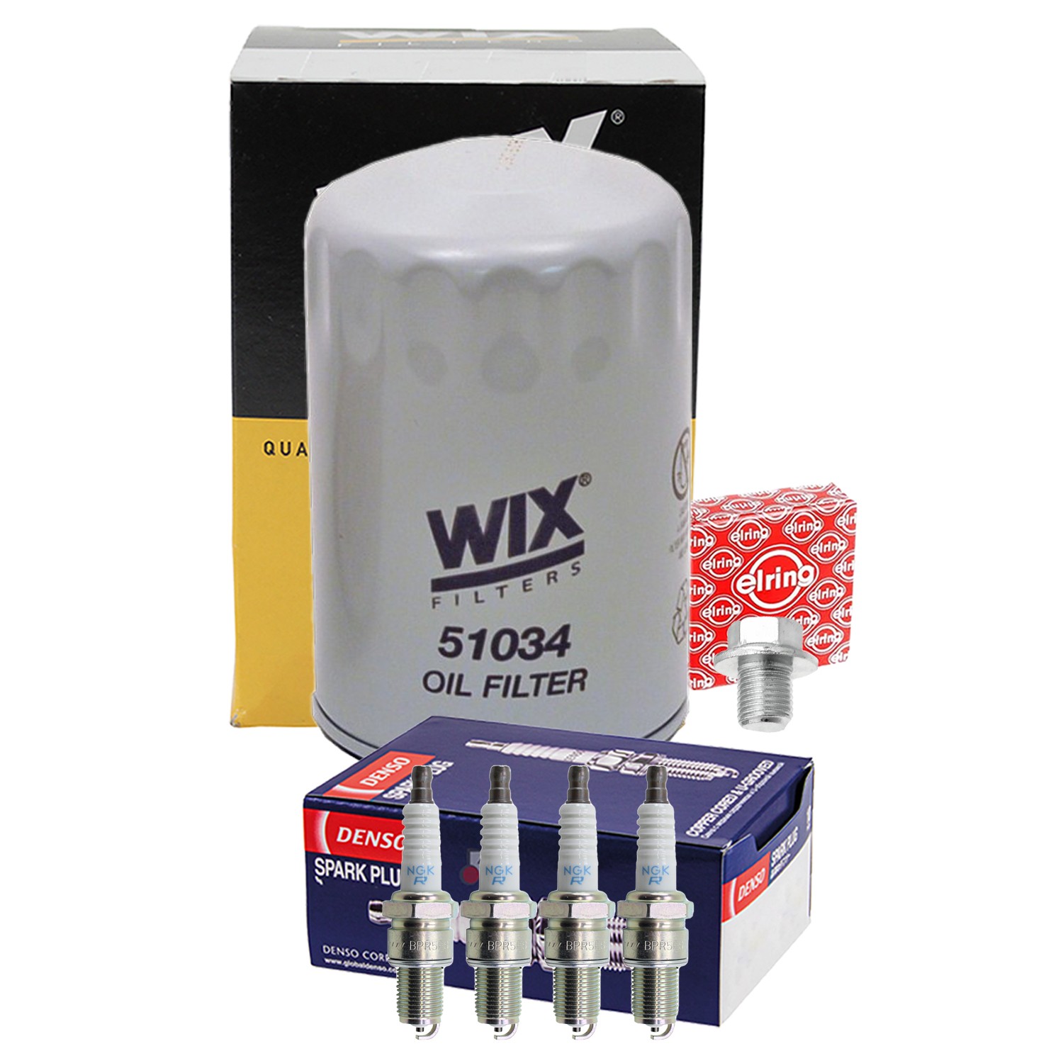 Wix Engine Oil Filter  NGK 4 Standard Spark Plugs kit for Toyota Van L4 Vin Y
