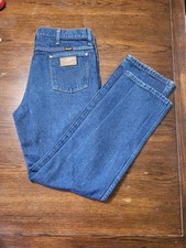 Wrangler 936PWD Cowboy Cut Slim Fit Jeans Mens 36x32 Blue High Rise Denim 36x31