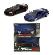 Fast and Furious Twin Set McLaren MP4 12C Lettys Viper SRT 10 1:32 Jada 35694