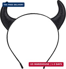 Devil Horns Headband,Halloween Headband,Devil Horns Costume for Women Men,Fancy