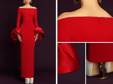 Women Solace London Off the Shoulder Bodycon Maxi Dress Gown