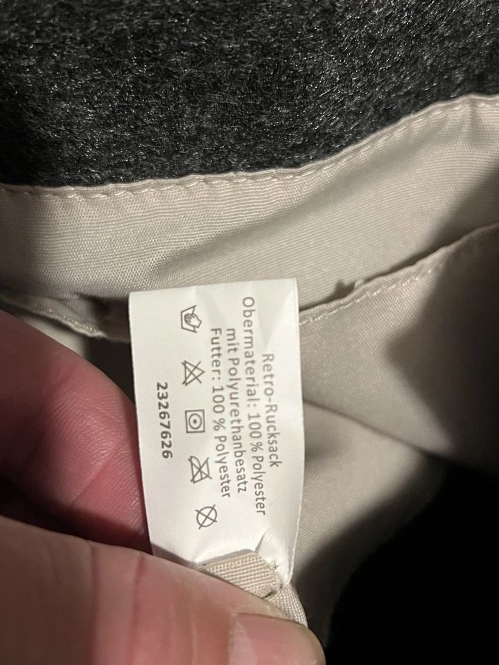 AKAH Wanderrucksack LODEN mit Büffel- Polyester Trekkingrucksack Rucksack - Bild 3 von 3